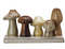 stoneware mushroom vase set