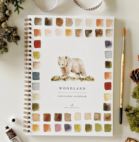 woodland watercolor workbook