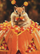 chipmunk candy corn halloween card