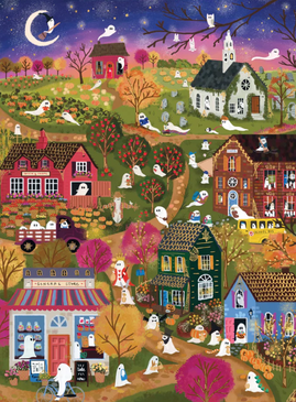 joy laforme spooky village 1000 piece puzzle