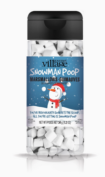snowman poop marshmallow shaker