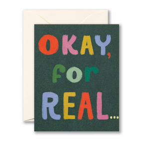 okay, for real | thank you