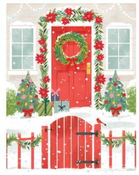 welcoming front door boxed greeting cards