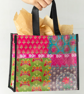 rainbow patchwork medium happy bag