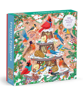 festive feathers winter 500 piece puzzle
