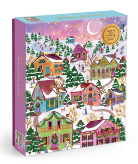 joy laforme snowcap village 1000 piece puzzle