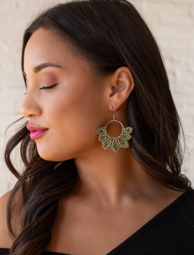flower crochet earrings