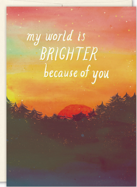 brighter because of you | birthday