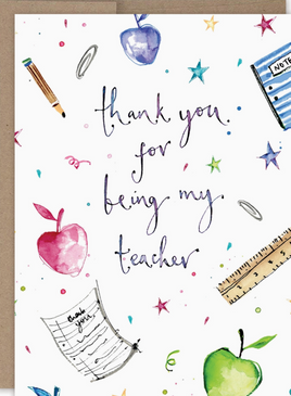 watercolor thank you | teacher