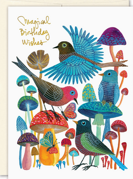 birds and mushrooms | birthday