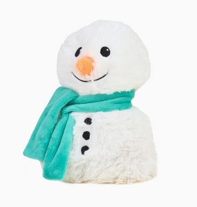 green scarf snowman warmies