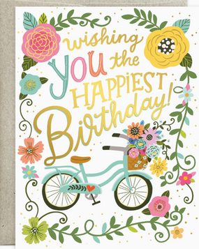 floral bicycle | birthday