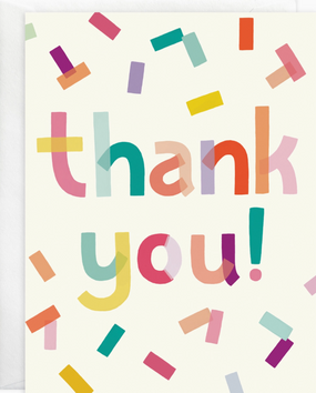 confetti | thank you