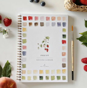 fruit watercolor workbook