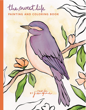 sweet life coloring and painting book