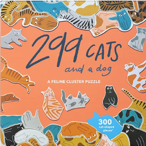 299 cats and one dog 300 piece cluster puzzle