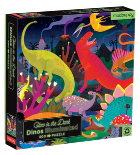 dinosaurs illuminated 500 piece puzzle