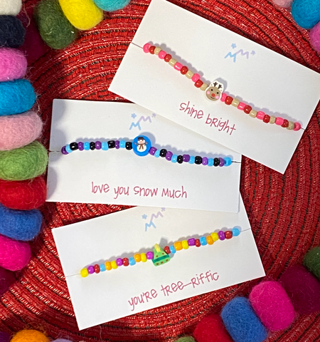 handmade holiday bracelets