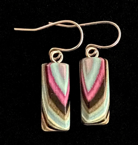 tiny handcrafted wood earrings