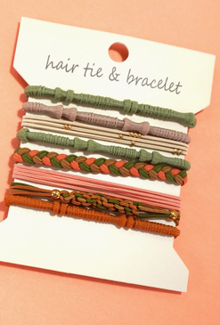 boho bracelet hair ties