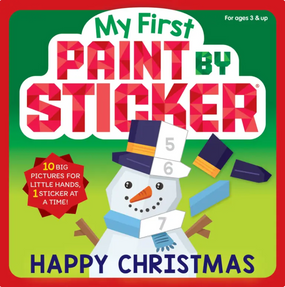 my first paint by sticker christmas book