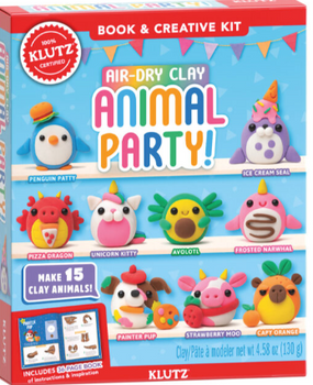 air dry clay animal party