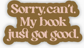 book just got good sticker