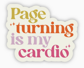 page turning cardio sticker