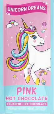 unicorn pink hot chocolate