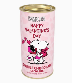 snoopy's valentine cocoa tin