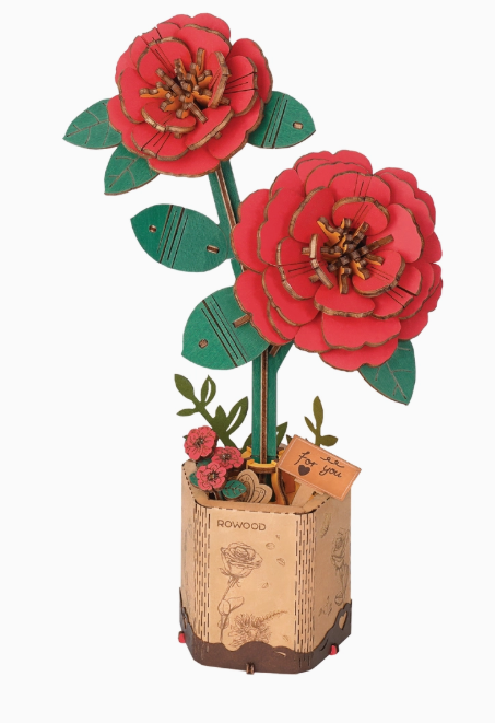 3D wooden flower puzzle - catching fireflies
