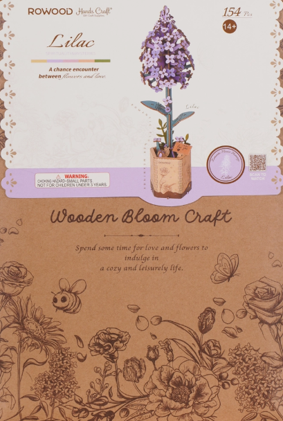 3D wooden flower puzzle - catching fireflies