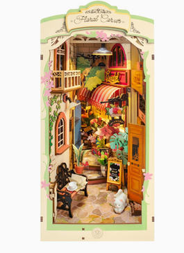 DIY book nook kit floral corner