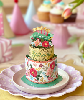 mini cake pop-up greeting card