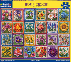 flower crochet 1000 piece puzzle