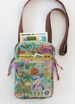 8-in-1 pocket crossbody watercolor patchwork