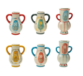 stoneware vase with magnet (assorted)