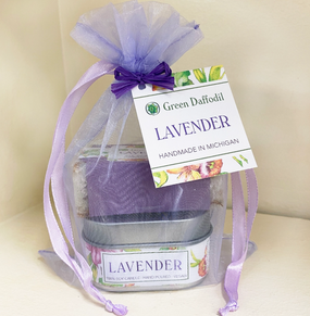 candle & soap organdy gift set
