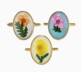 cottage dried flower rings (assorted)