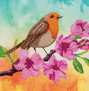 crystal art card kit robin