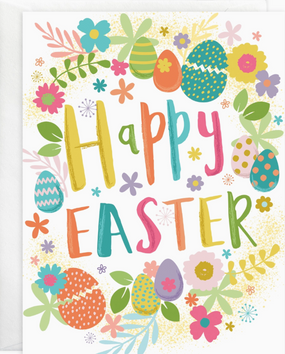 easter eggs and flowers | easter