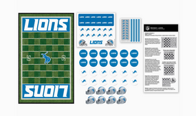 detroit lions checkers board game