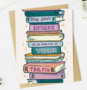 endless TBR pile | birthday