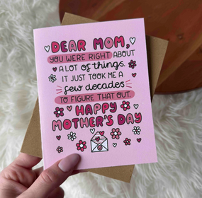 right about a lot | mother's day