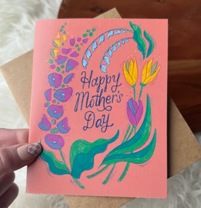 floral orange| mother's day