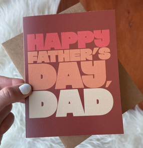 bold print orange | father's day