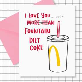 fountain diet coke | love