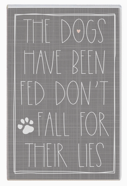 dogs fed sign