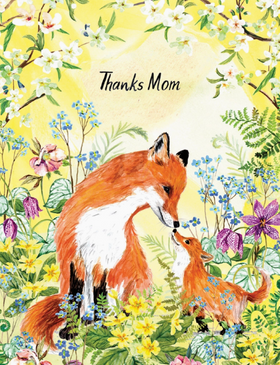 mom & baby fox | mother's day