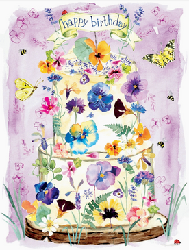 pansy flower cake | birthday